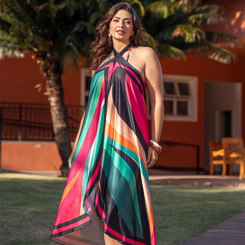 Saída de Praia Pareô Plus Size